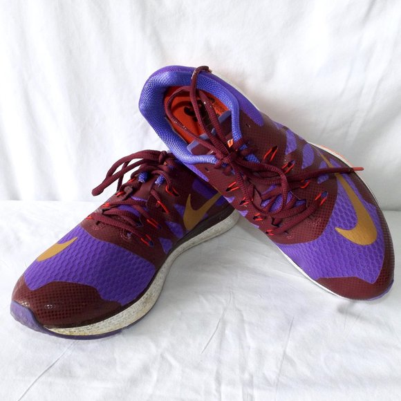Nike Zoom Running Sneakers, Purple, Size 10.5 - Picture 2 of 11